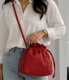 کیف دوشی زنانه کایمن مدل کیسهای (Drawstring Bag) – ۴ رنگ