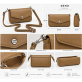 کیف مینی وینل برند Beno _ کد 4865 - کیف کراس بادی
